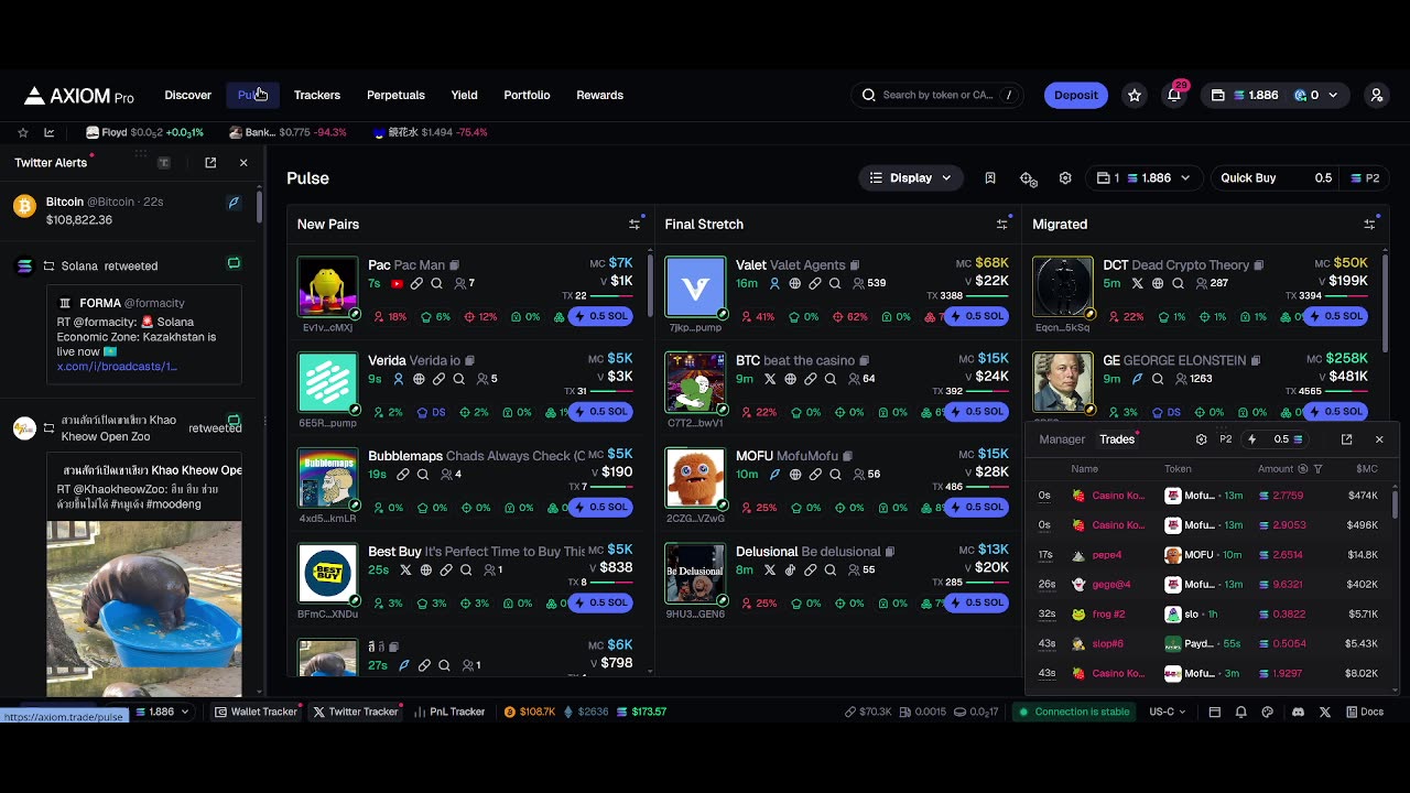 Trading Memecoins with solana