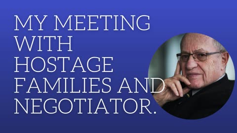My meeting with the hostage families and negotiators.