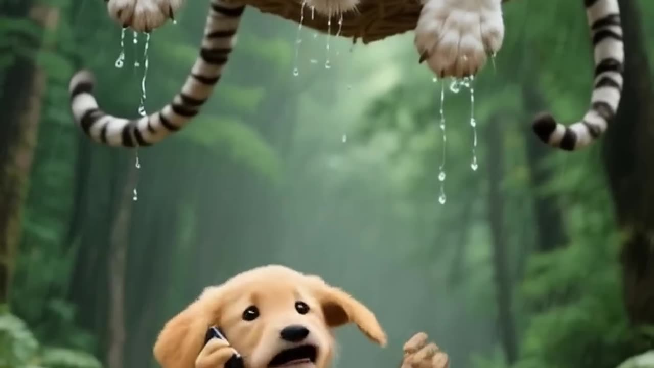 The poor puppy rescue tiger from hunter #puppy #rescue #tiger #animals #funnyaas