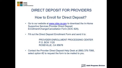 Lesson 2 Direct Deposit