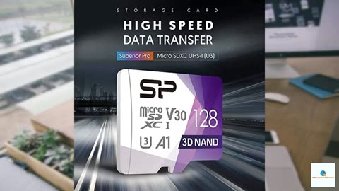 Silicon Power 128GB Micro SD Card U3 SDXC Up to 100MB/s High Speed Memory Card for Cams, D