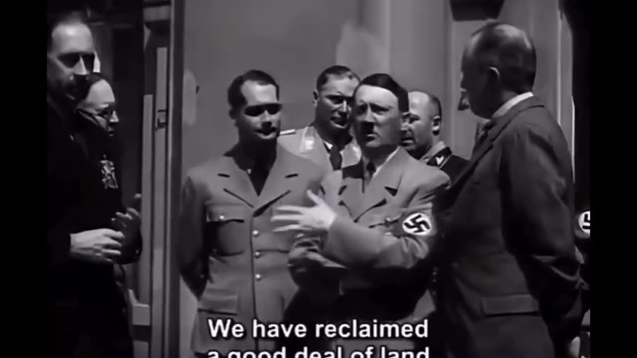 Hitler engaging with British WW1 veterans