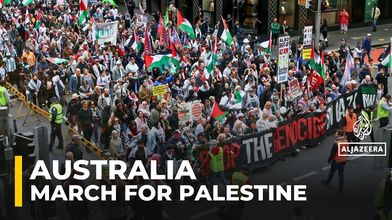 Thousands of Australians join nationwide protests in solidarity with Palestinians in Gaza