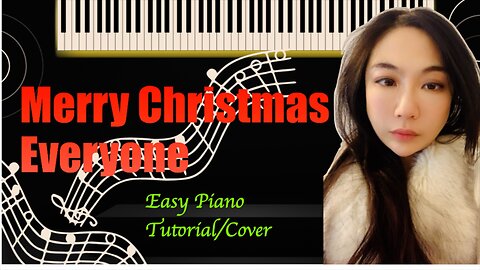 Merry Christmas Everyone PIANO Easy Slow Short Tutorial