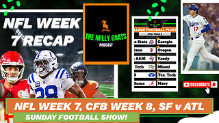 NFL Week 7 Round-up, CFB Week 8 Recap, & 49ers + Falcons LIVE!