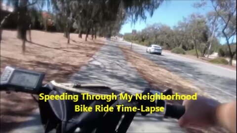 Speeding Through My Neighborhood. Bike Ride Time-Lapse in Perth, Australia