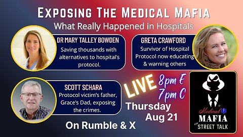 Rebroadcast of Medical Mafia with Greta Crawford from 8-21-2025