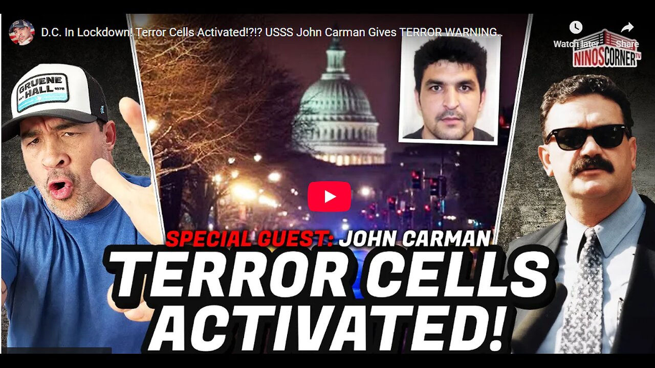 D.C. In Lockdown! Terror Cells Activated!_!_ USSS John Carman Gives TERROR WARNING..