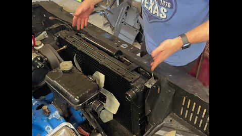 Buck Installs the Radiator and complains... alot! Episode 54 - 1965 Ford Thunderbird Engine Repair