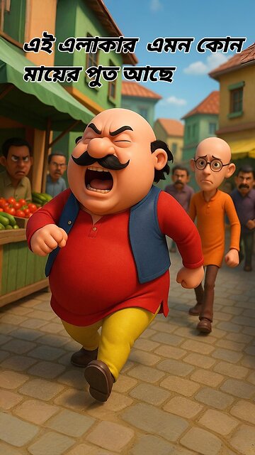 এই এলাকার মধ্যে এমন কোনো মায়ের পুৎ আছে,থাকতে বাইরে আয় #motupatu #banglacartoon #viral #spotlight