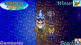 Stardew Valley - Fishing In The Beach [Winter Season] - Gameplay #4 (Squidfest)
