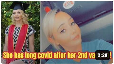 Another vaccinated long covid airhead doesn't know her ass from a hole in the ground!