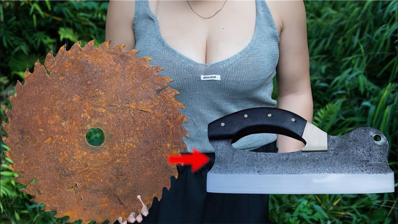 How I made a kitchen knife from a broken saw blade.