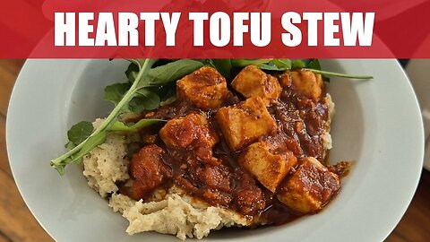 Hearty tofu stew with semolina | Quick and tasty vegan meal