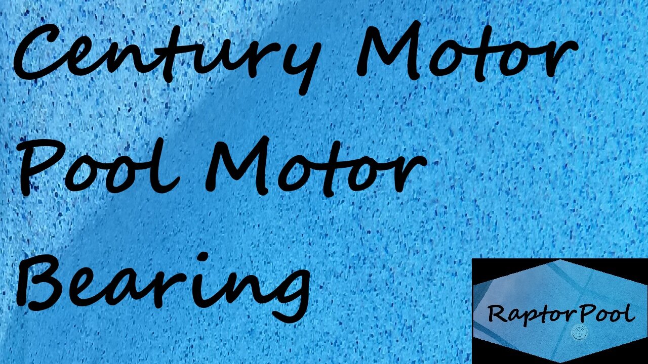 Century Pool Motor Bearing Job