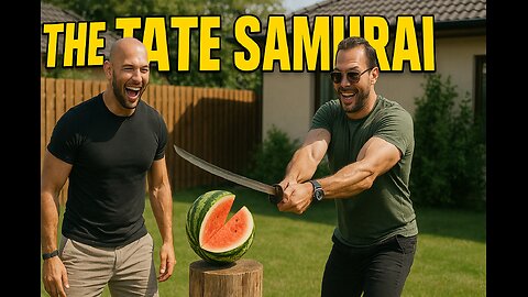 Andrew Tate & Tristan Slice Watermelon With a Katana | Fun Vlog Moments 🍉⚔️