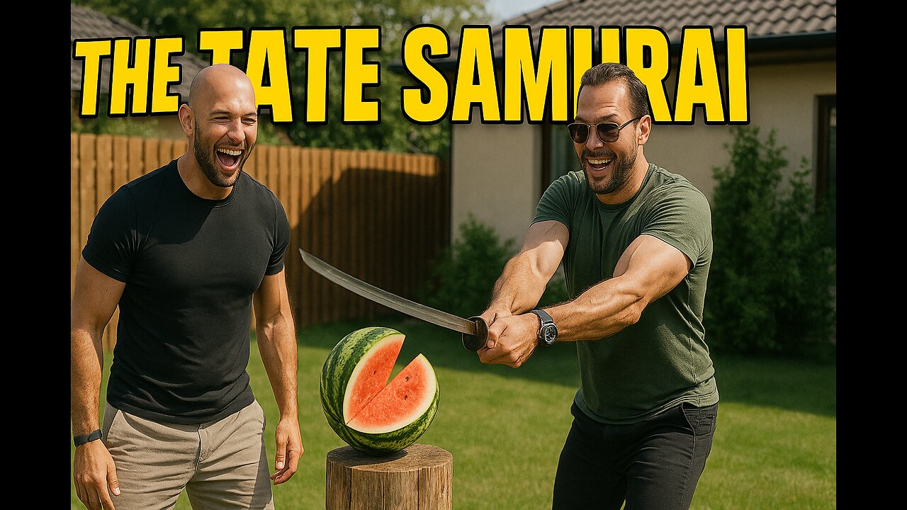Andrew Tate & Tristan Slice Watermelon With a Katana | Fun Vlog Moments 🍉⚔️