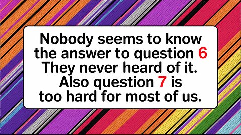 General Knowledge Quiz