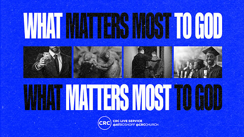 What Matters Most To God | Pastor At Boshoff | 4 May 2025 AM