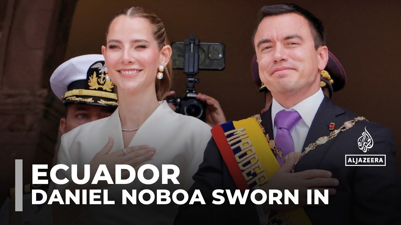 Ecuador_s Daniel Noboa sworn in for full term_ promising a crackdown on gangs