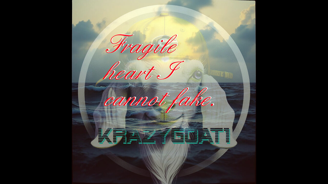 Fragile heart I cannot fake