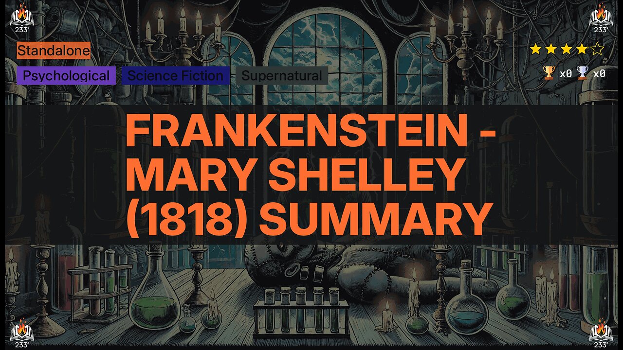 Frankenstein - Mary Shelley (1818) Summary