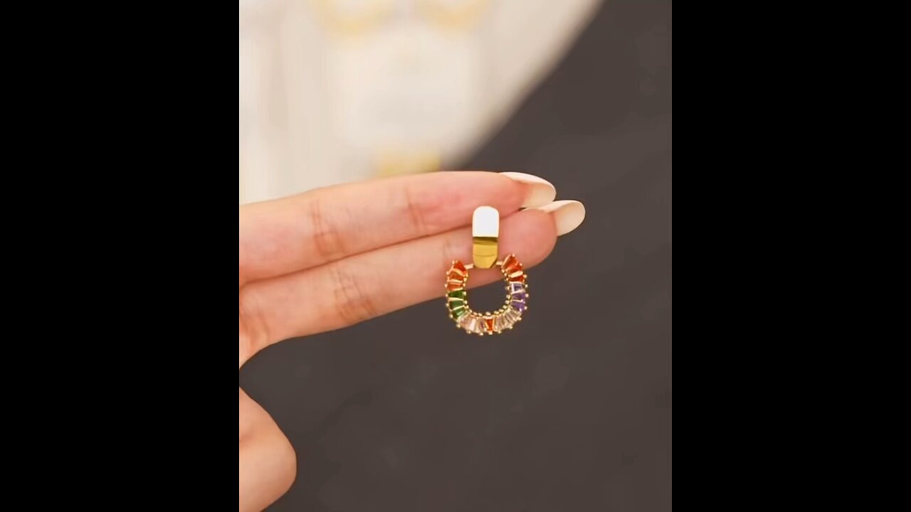 Gold plated earrings