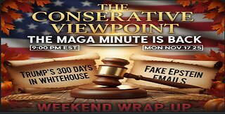 TONIGHT, LIVE AT 9PM EST. ON THE CONSERVATIVE VIEWPOINT: IT'S THE WEEKEND WRAP-UP