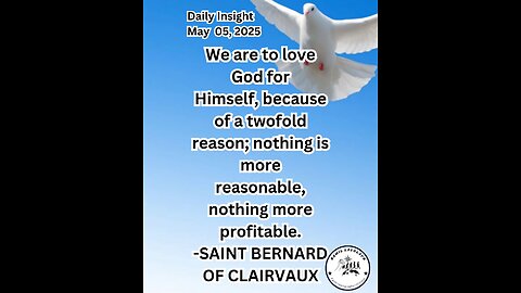 Daily Insight May 05, 2025 #faith #Saints #Insight