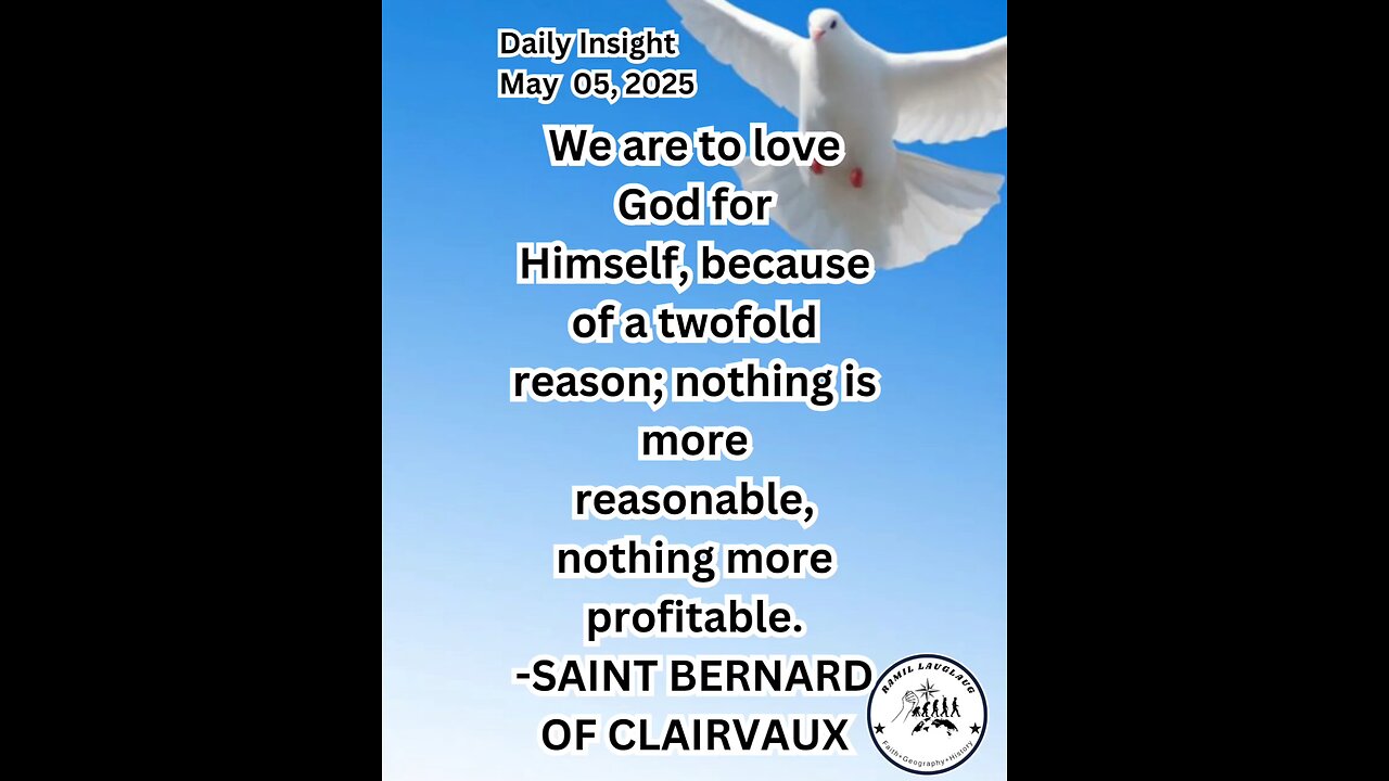 Daily Insight May 05, 2025 #faith #Saints #Insight