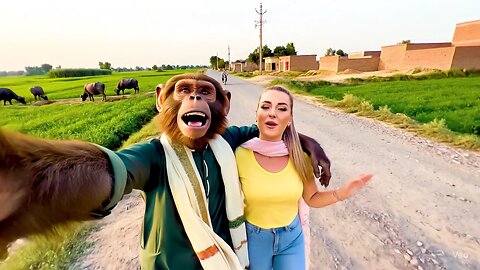 monkey vlogging in sialkot