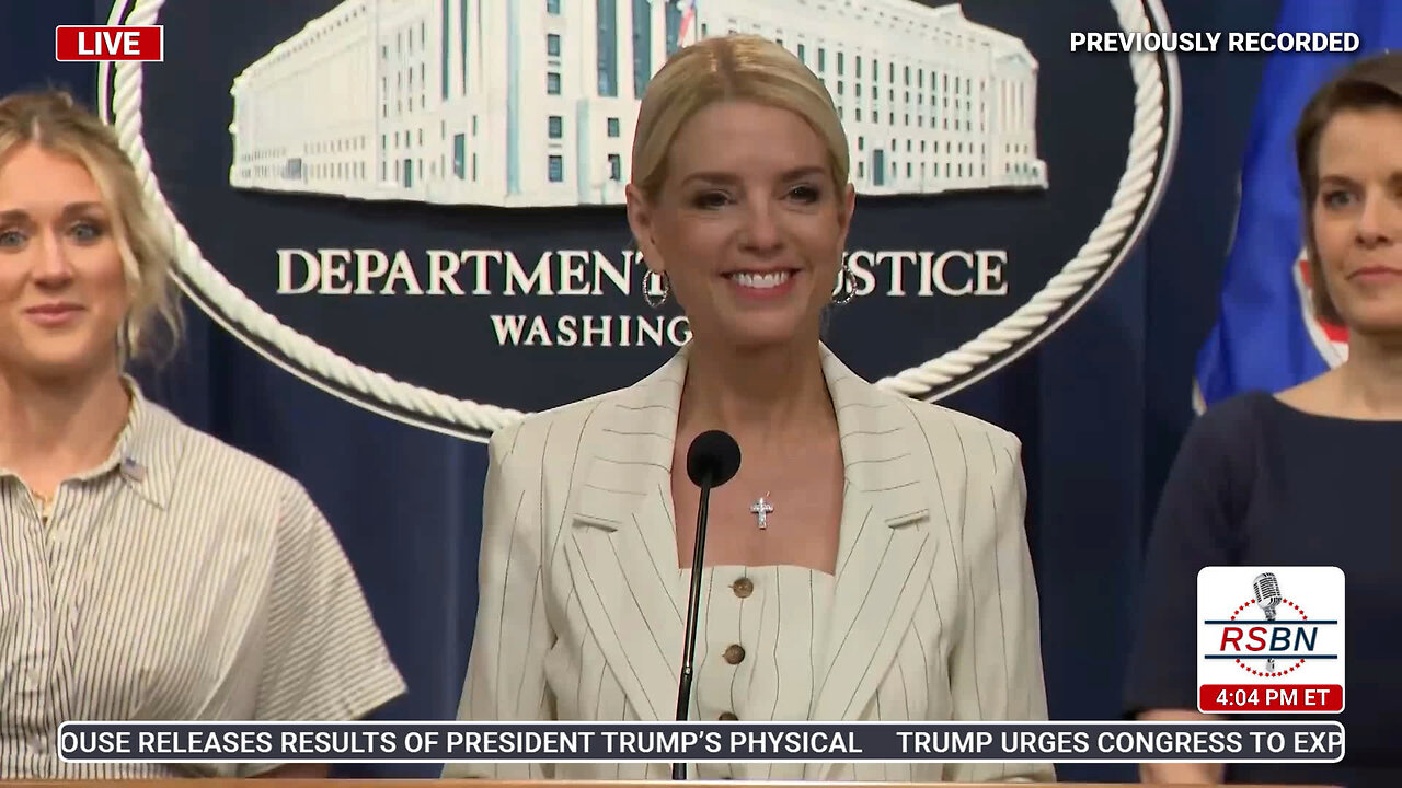 FULL SPEECH: Attorney General Pam Bondi Holds a Press Conference - 4/16/25