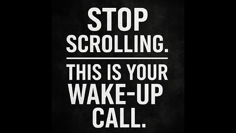 STOP SCROLLING. This is your wake-up call.