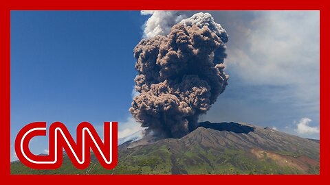 Video shows tourists running for safety as Etna erupts