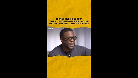 @kevinhart4real Talk is cheap! Let your actions do the talking. #kevinhart 🎥 @thepivot
