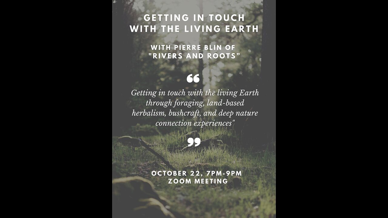 Getting in Touch with the Living Earth