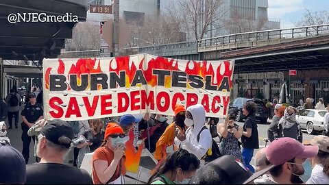 "Burn A Tesla, Save Democracy" - New York City - 3/29/2025