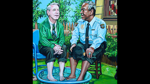 "It's You I Like" Fred Rodgers Officer Clemmons Tribute Painting