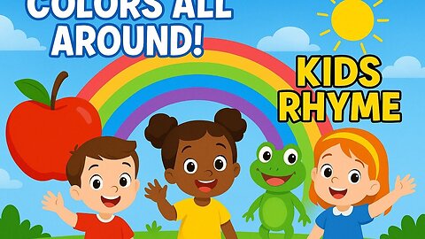 Nursery kids rhymes for kids 😺| kids rhymes in english 🎨| Learn Colors with Fun Kids Rhymes