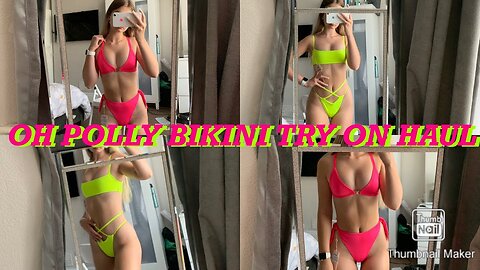 Beautiful Girls Gemma 🔥 OH POLLY BIKINI TRY ON HAUL 👙 4K HD