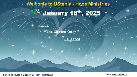 The Chosen One - John 1:29-34