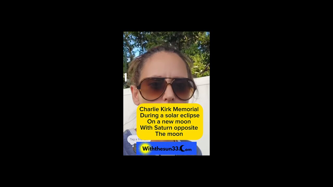 Charlie Kirk memorial during a solar eclipse