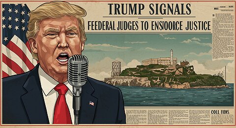 Trump Signals Federal Judges Be Positioned To Bring Justice,While Alcatraz Is Resurrected