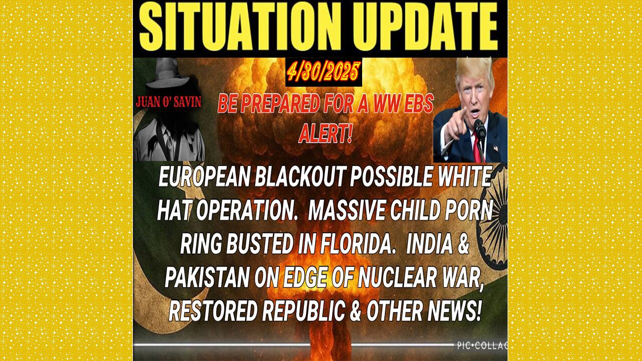SG Anon. Juan O Savin ~ Situation Update 4/30/25 ~ Restored Republic > Judy Byington- Q+ White Hats
