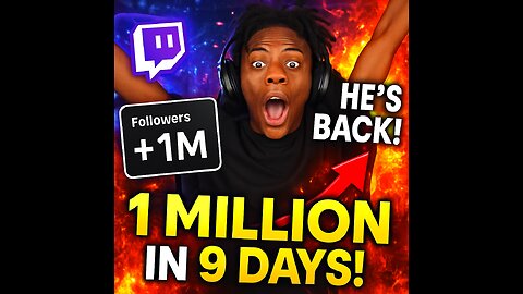 IShowSpeed makes a massive Twitch comeback, gains 1 million followers in just 9 days