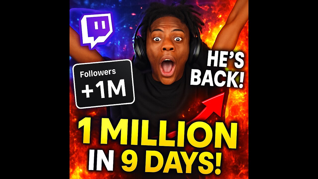 IShowSpeed makes a massive Twitch comeback, gains 1 million followers in just 9 days
