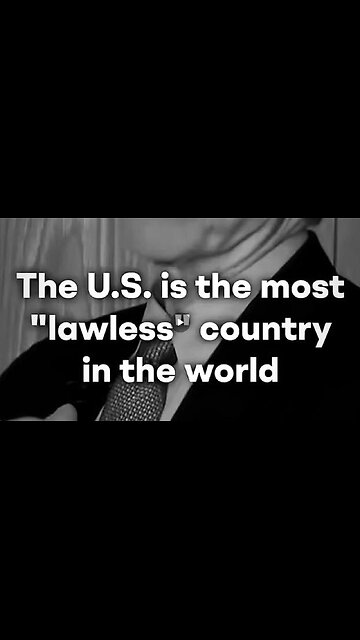 The U.S is the most "lawless" Country in the world ~ Jeffrey Sachs