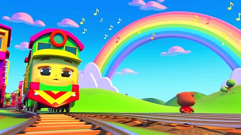 Rainbow Color Train
