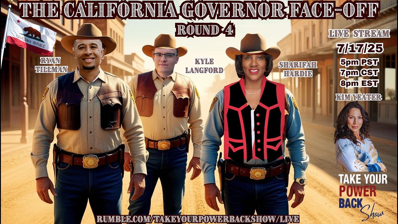 California Live Data - TAKE YOUR POWER BACK CALIFORNIA GOVERNOR FACE-OFF ROUND 4 - JDATA
