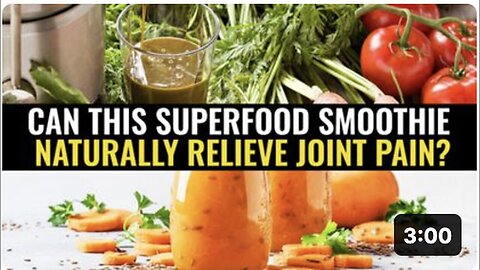 "Superfood Smoothie's Potential for Natural Joint Pain Relief"